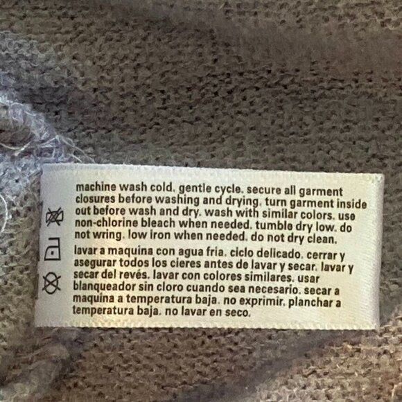 Three Dots Long Sleeve Drawstring Shimmery Loungewear Sweatshirt Top XL - Picture 8 of 8